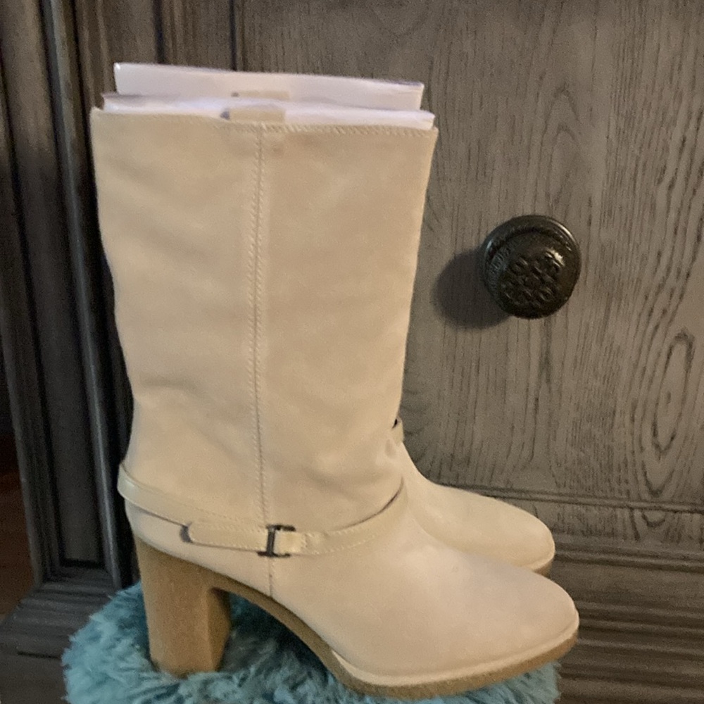 “BOX NOT INCLUDED” BRAND NEW FRANCO SARTO BOOTS SIZE 9.5! NWT! COLOR IS CREAM! - Picture 6 of 8